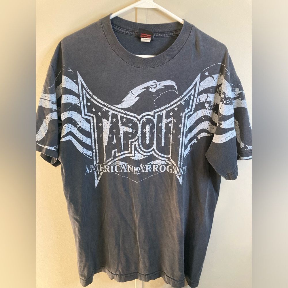 Y2K Tapout American Arrogant Distressed T-Shirt